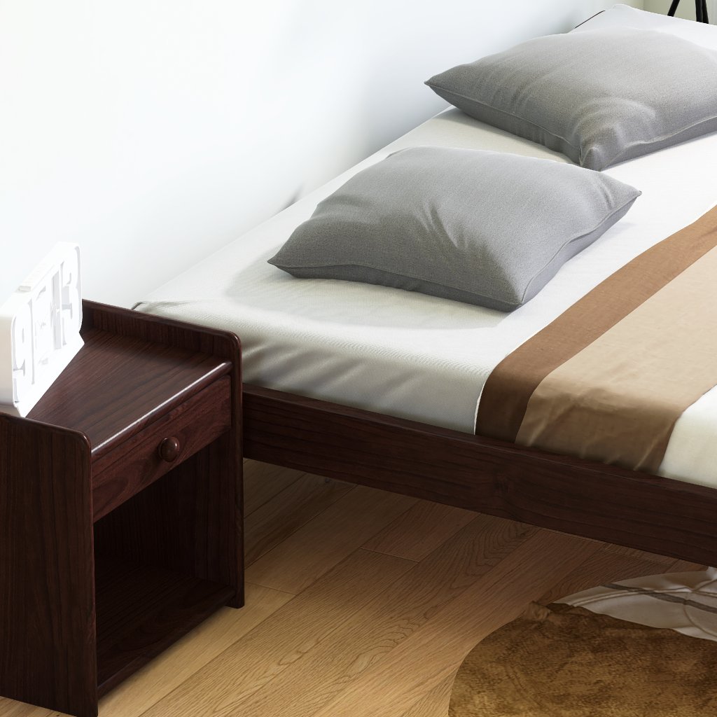 Detail pevné konstrukce a masivního borovicového dřeva