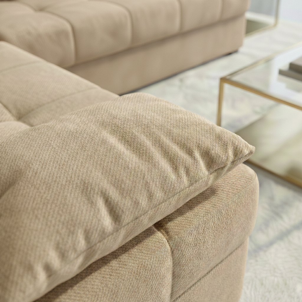 Detail zpracování čalounění Paros