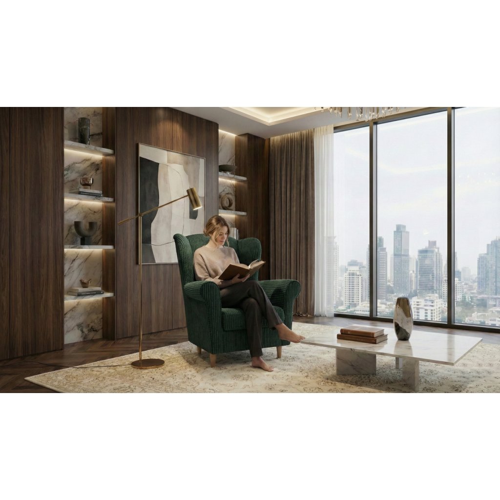 Cortini poso v interiéru