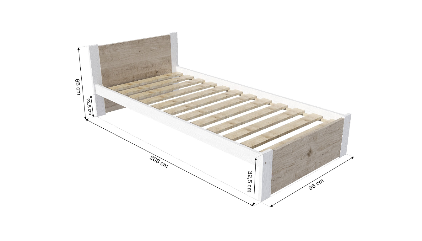 Schéma rozměrů iris90