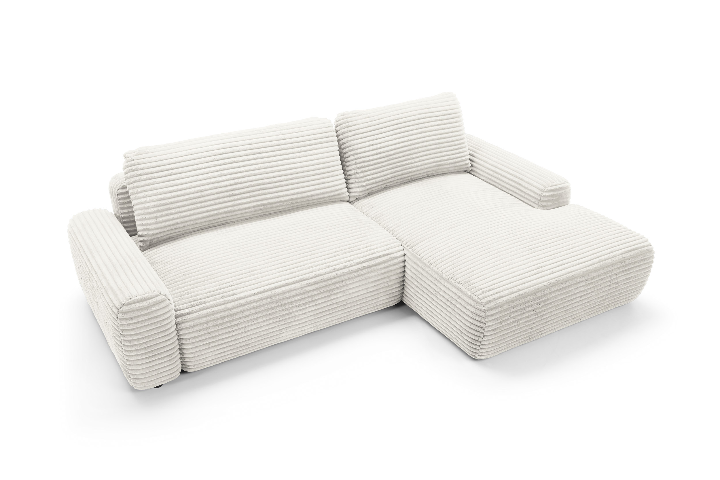 Rohová sedací souprava LAO U – rozložená