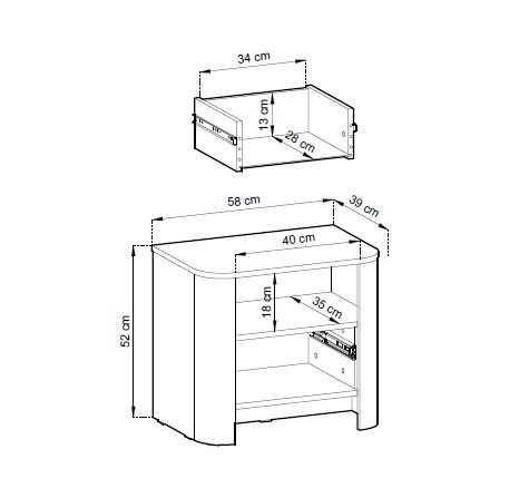 LAO U - úložný prostor