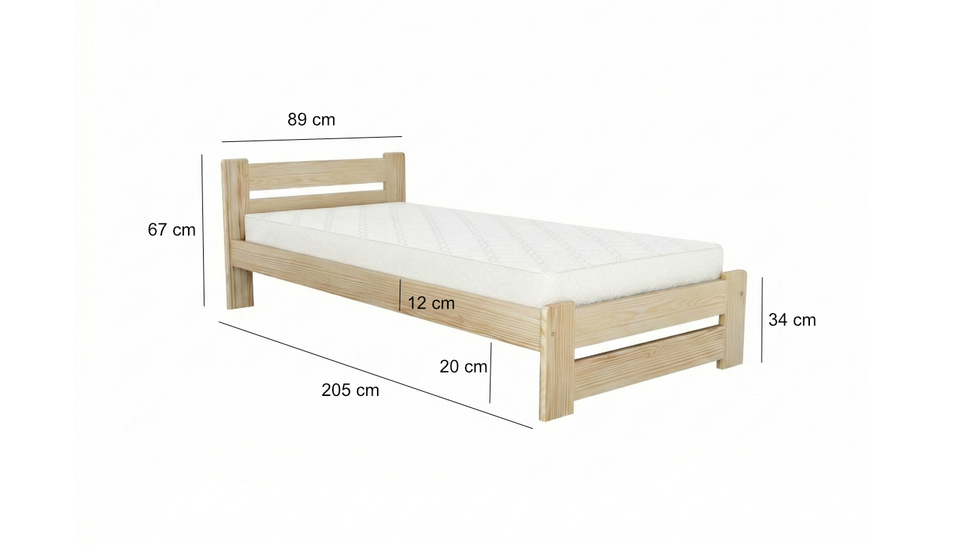 Schéma rozměrů verano80