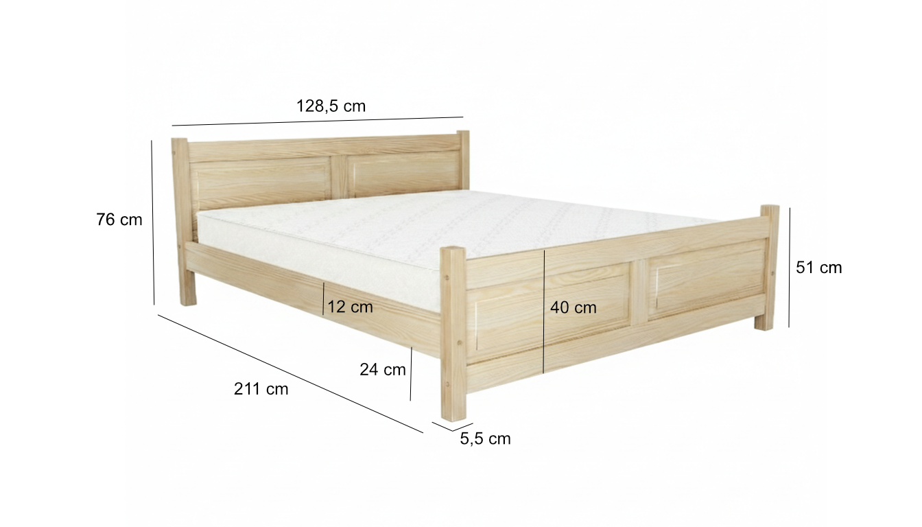 Schéma rozměrů calme120