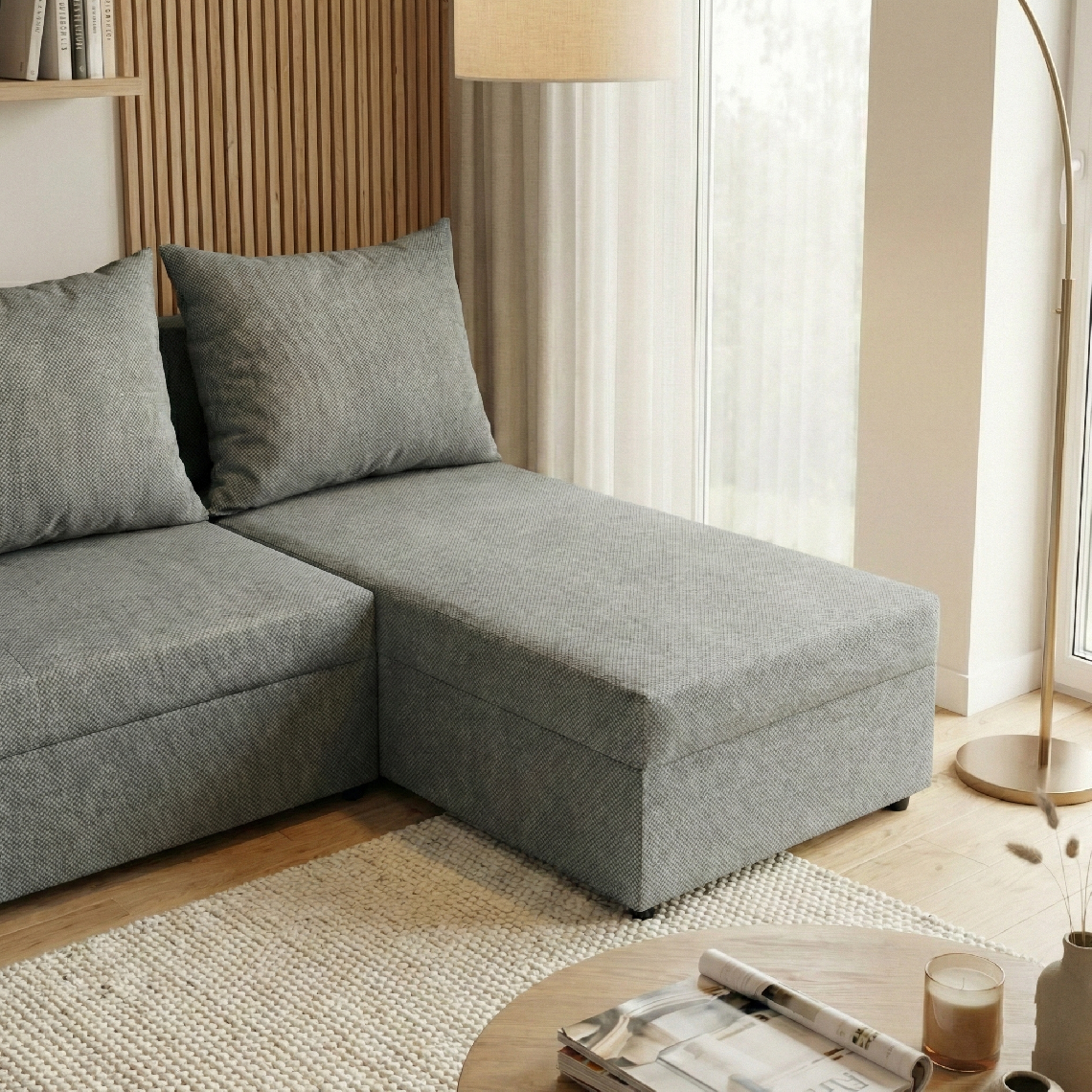 Detail zpracování čalounění Kronos veloria