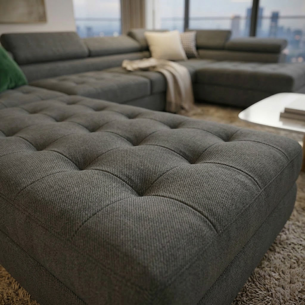 Detail zpracování čalounění Kronos florance