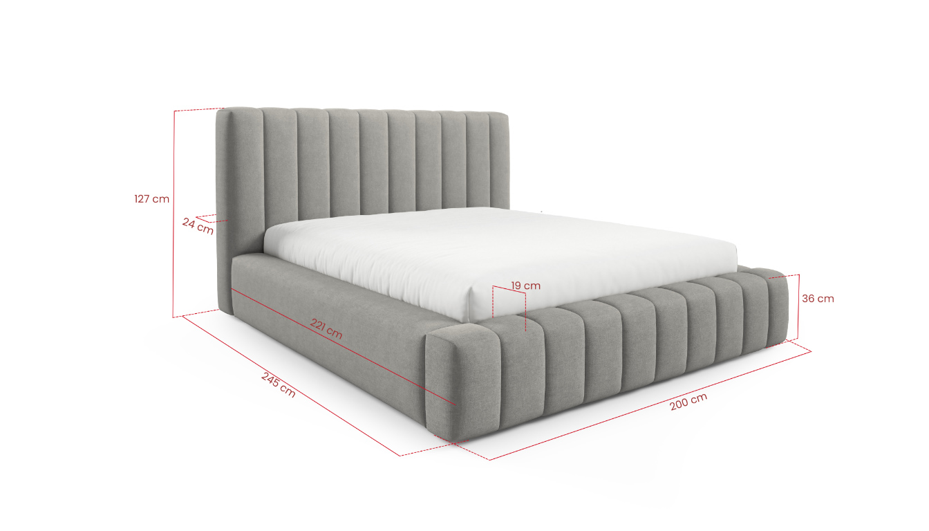 Schéma rozměrů frodione