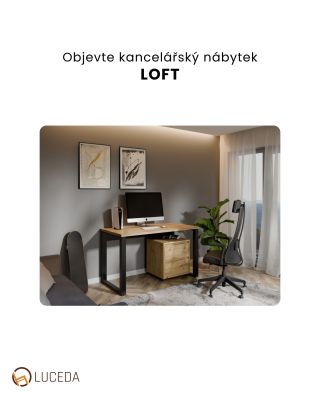 Představujeme vám naši kolekci nábytku LOFT ✨ kancelářský nábytek, který spojuje industriální design, funkčnost a styl 🖤...